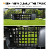 RERPRO Pet Net Safety Dog Barrier for 2007-2026 Jeep Wrangler JK JL 4 Door Accessories, Behind Rear Seat Pet Dog Covers Trunk Cargo Isolation Liner Net for Jeep Wrangler