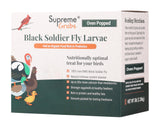 Supreme Grubs Natural Black Soldier Fly Larvae for Chickens, 85X More Calcium Than Mealworms-High Protein Grub Food Chicken Treats for Hens, Probiotic-Rich Chicken Feed, Calcium-Dense Bird Treat 5lb