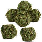 Hamiledyi Rabbit Chew Ball Timothy Grass Grinding Small Animal Activity Play Chew Toys for Bunny Rabbits Hamster Guinea Pigs Gerbils
