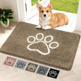 Bcoimo Super Absorbent Dog Door Mat, 36"*24" Anti Slip Mat for Muddy Paws, Pet Rugs for Dirty Paws Washable That Absorbs Moisture and Dirt, for Dog Cage and Pet Resting Carpet