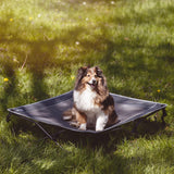 TIMBER RIDGE Outdoor Dog Bed, Cooling Elevated Pet Bed Portable Raised Dog Bed with Breathable Mesh, Dog Bed Foldable Dog Cot for Indoor & Outside, Grey