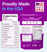 Pup Labs K9 Slim Dog Weight Loss Supplement, Natural Weight Management Dog Food Topper for Less Cravings, More Fat Burning and Energy, 2.14 oz Bag