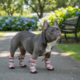 Spark Paws Dog Rainboots, Waterproof Dog Shoes for Medium to Large Dogs, Non Slip, Dog Booties and Paw Protectors - 4PCS Doggie Hiking Boots with Reflective Straps - Pink