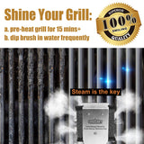 GRILLART Grill Brush Bristle Free, Safe Grill Brush for Outdoor Grill, SteamWizards BBQ Grill Cleaning Brush Kit, Replaceable Head Grill Scraper Tool, Grill Cleaner BBQ Accessories, Gifts for Men/Dad
