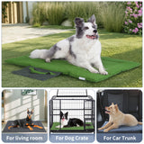 KHONSU PET Foldable Dog Mat Portable for Travel Camping Place Mat Waterproof Outdoor Dog Pad Washable (Small Sized up to 25 lbs)