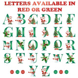 Personalized Christmas Dog Bandanas Letter Name Custom Neckwear Dog Scarf Triangle Bibs Kerchief Pet Costume Accessories for Small Medium Large Dogs Cats Pets Puppy, Medium