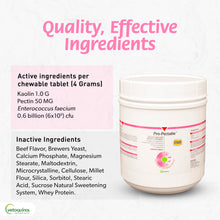 Load image into Gallery viewer, Vetoquinol Pro-Pectalin Chewable Tablets for Dogs &amp; Cats, Helps Relieve Occasional Diarrhea, Situational Diarrhea Relief with Kaolin and Pectin, Contains Beneficial Probiotic Bacteria, 250 ct
