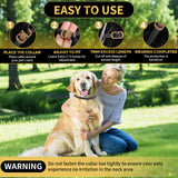 Lerqua Flea Collar for Dogs 4 Pack, 32 Months Comfort Flea and Tick Prevention, Waterproof Dog Flea and Tick Collar, Adjustable Flea and Tick Treatment for Dogs - One Sizes Fit All (Black)