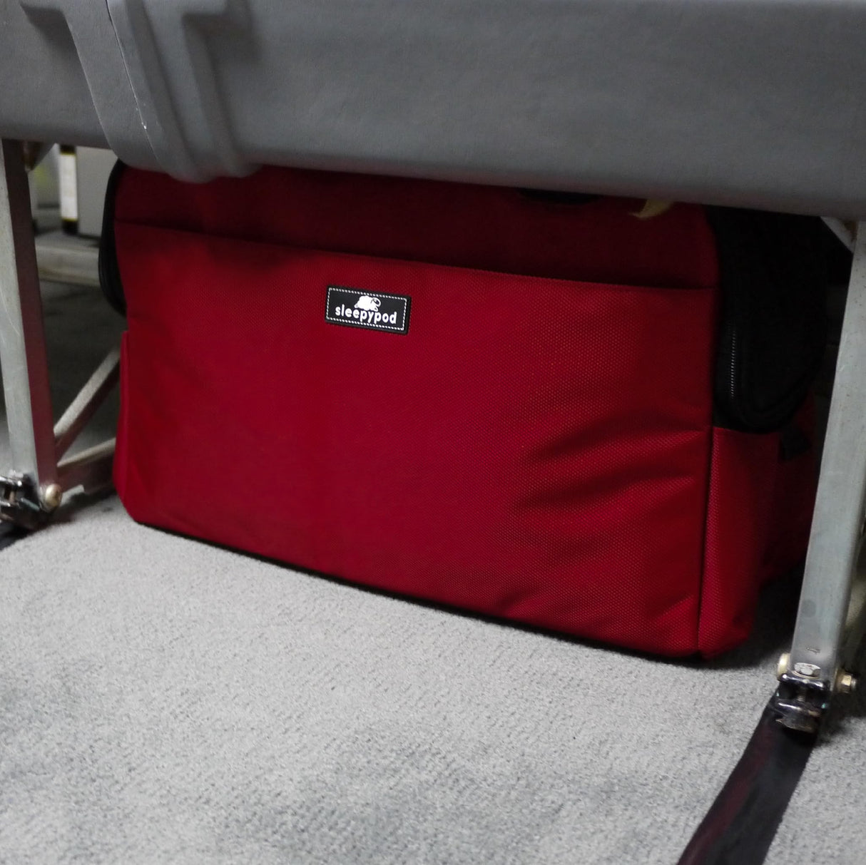 Sleepypod Atom - Airline Approved Pet Carrier and Crash-Tested Car Seat for Cats and Dogs up to 12 lbs. (Strawberry Red)