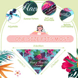 Chunful 50 Pcs Dog Bandanas Bulk Summer Flora Dog Bandanas Pet Triangle Scarf Bib Seasonal Pet Costume Adjustable Cat Outfit Washable Bids Kerchief for Small Medium Puppy