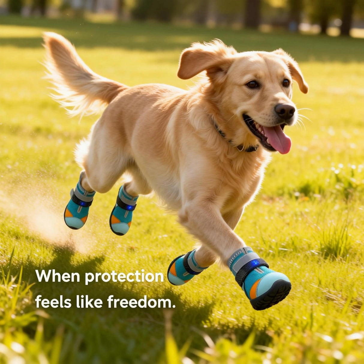 Breathable Light Up Shoes for Dogs & Cats, Anti-Slip LED Motion Breathable Shiny Boots Motion-Activated Pet Shoe (2PCS,1)