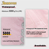 MAMORE Dog Raincoat Waterproof Dog Rain Jacket with Cute Hood for Small Medium Large Dogs Puppy Poncho Reflective Adjustable (Pink, XXX-Large)
