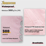 MAMORE Dog Raincoat Waterproof Dog Rain Jacket with Cute Hood for Small Medium Large Dogs Puppy Poncho Reflective Adjustable (Pink, XXX-Large)