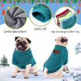 Sunnymove 5 Pcs Fleece Dogs Sweaters for Small Medium Large Puppy Cat Pet Winter Soft Warm Pullover Jumper Turtleneck Sweatshirt Clothes Apparel Outfit (M)