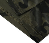 MoFiz Men's Polo Shirts Short Sleeve Quick Dry Outdoor Golf Sports Shirts with Pocket Regular Polo T-Shirt Camo Army Green XL
