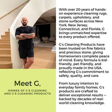 Load image into Gallery viewer, G's Cleaning Biodegradable Stain &amp; Odor Remover Spray – 32 oz Pet Urine Enzyme Cleaner – Pet Odor Eliminator for Home – Cat &amp; Dog Pee Carpet Cleaner – Stain Remover for Rug, Floor, Furniture, Mattress
