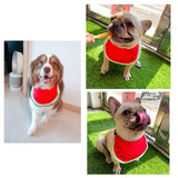 Pet Dog Bib Dog Bandana Cartoon Watermelon Pet Neckerchief Dog Costume Accessory Summer Waterproof Pet Bib for Medium & Large Dogs Golden Retriever Alaskan Samoyed (XX-Large,Red)