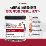 WINPRO Pet Daily Care Chews for Dogs, 60 Soft Chews, Plasma Powered, Grain Free Supplement for Dogs with Probiotics to Support A Healthy Immune System