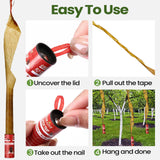 Qualirey 160 Pack Fly Strips Sticky Fly Trap Indoor Outdoor Hanging Fly Ribbon Tape Paper Flying Insect Trap Gnat Killer Traps for Fruit Flies, Bug, Insect, Pest (Red)