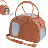 Dog Purse Carrier for Small Dogs, Airline Approved Pet Carrier Purse with Mesh Windows, Soft-Sided Travel Bag for 5–9 lbs Puppy & Cats, Lightweight Tote for Travel & Daily Outings
