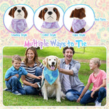 Sanwuta 100 Pcs Paisley Dog Bandana Bulk Pet Triangle Scarf Bibs Bandanas for Dogs Washable Puppy Kerchief Adjustable Grooming Supplies for Small Medium Large Seasonal Cat Costume Accessories