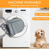 WITTOP Washable Dog Bed Plush Orthopedic Outdoor Crate Mat with Non-Slip Bottom,Luxe Soft Kennel Pad for Pets, Cozy Cage Cushion & Pet Sleeping Mattress Large Sized,Medium,Small Dogs,36 x 24 inch,Grey