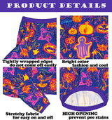 Dog Shirt for Large Dogs Neon Halloween Pumpkin Ghost Pajamas for Medium Large Dogs XL, Halloween