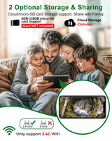 KinetCam Smart Squirrel Box with Camera,Predator-Proof,2K HD Wi-Fi Pet Watching Cam for Squirrel House, Auto Detect & Notify, Night Vision, APP Control, Squirrels Houses for Outside Nesting