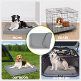 PAWFINITY Waterproof Dog Bed Cover Replacement Washable, Easy to Clean, Pet Hair Resistant, Heavy Duty Oxford, Zipper Closure, Indoor/Outdoor Use, Fits 48 Inch Dog Crate - Large, 47"x 29"x 4", Grey