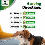 Probiotics for Dogs – Digestive Health Chews with Prebiotics & Enzymes | Dog Probiotic Supplement for Gut, Diarrhea Relief, Gas & Allergy Support – Chicken Flavor Soft Chews