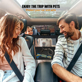Universal Dog Car Barrier,Dog Net for Car Divider,Pet Barrier with Mesh Organizer for Cars,SUVs & Trucks,22"×18", Breathable & Easy to Install