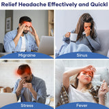 Qnoon Migraine Relief Cap, Migraine Headache Relief Cap Hat Mask Products, Cooling Gel Hat Head Wrap for Migraine, Tension, Stress & Puffy Eyes,Natural Therapy for Instant Headache Relief