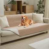 Luciphia 100% Waterproof Couch Cover Blanket for Dogs Anti-Slip Pet Couch Protector Sofa Mat Puppy Cat with Non-Slip Bottom, Beige, 52x82 Inch