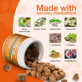 180 Counts Dog Calming Chews, B0G2QXXSBC, Anxiеty Rеlief Treats, Promote Rеlaxation, Dog Supplements for Thunderstorms, Separation, Strеss, Barking, B0G2QXXSBC
