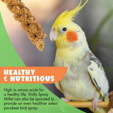 Vivlly 5LBS GMO-Free Sun Dried Spray Millet - Original Bird Treat Millet for Parakeets, Cockatiels, Finches & More - Non-GMO, High in Amino Acids, Easy Storage, Tasty & Healthy Bird Snacks (5 lbs)