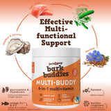 Jack&Pup Dog Vitamins and Supplements Multivitamins for Dogs - Bark Buddies Multi-Buddy Dog Multivitamins Chewable Soft Chews Puppy Vitamins and Supplements - (60ct)