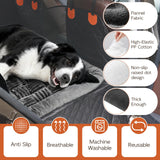 Tranquitas Backseat Pet Bed Mat, Dog Bed for Cars, Fit for Backseat Extenders, Car Seat Protector, Nonslip Soft Durable for Cars (Dark Gray, 24.5" x 51")