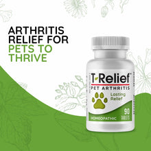 Load image into Gallery viewer, MediNatura T-Relief Pet Arthritis Relief Arnica +12 Powerful Natural Homeopathic Medicines Help Ease Hip &amp; Joint Pain Soreness &amp; Stiffness for Dog &amp; Cat - 90 Tablets
