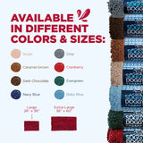 Soggy Doggy Doormat Plain Solid Color Design - Ultra Absorbent Microfiber Chenille Wet Dog Mat for Muddy Paws - Non-Slip and Machine Washable (Cranberry, Large 26” x 36”)