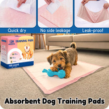 Load image into Gallery viewer, MoMoCo Puppy Pads, 23"x23"-100 Count Pet Pee Pads, Super Absorbent Disposable Dog Training Pads , Leak-Proof, Quick-Drying Potty Pads for Dogs Puppies
