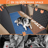 Gimars Holds 400lbs Hard Bottom Back Seat Extender for Dogs, 62x52'' Waterproof Dog Car Seat Cover for Back Seat, Back Seat Pet Cover Dog Hammock for Car SUV Truck with Nonslip Bottom Mesh Window