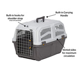 MidWest Homes for Pets Skudo Plastic Carrier, 24-Inch Ideal for Small Dogs with an Adult Weight of 13 - 25 Pounds