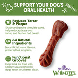 Whimzees Wellness Brushzees Dog Dental Treats, Small Size Stick, (24 Count)
