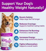 Pup Labs K9 Slim Dog Weight Loss Supplement, Natural Weight Management Dog Food Topper for Less Cravings, More Fat Burning and Energy, 2.14 oz Bag