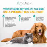 AminAvast Kidney Support Supplement for Cats and Small Dogs, 300mg 2-Pack - Promotes Natural Kidney Function - Aids in Health and Vitality of Aging Kidneys - Easily Administered - 60 Sprinkle Capsules
