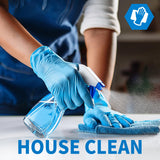 Powder-Free Nitrile Exam Gloves, 4.5 Mil, 100 Pcs Blue Disposable Latex-Free Food-Safe Medical Cleaning Cooking Gloves (Medium)