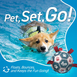 QDAN Dog Balls, World Cup Soccer Ball with Straps, Durable Herding Balls for Small Medium Pet, Puppy Birthday Gifts, Dog Water Toy, Pet Toys Puppy Ball (6 Inch)