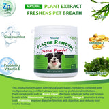 Petstoral Plaque Removal Natural Dental Powder for Cats - Cat Dental Care and Bad Breath Treatment, Chicken Flavour - Cat Teeth Cleaning Powder