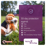 Vectra 3D for Dogs Flea, Tick & Mosquito Treatment & Prevention for Medium Dogs (21 – 55 lbs) , 6 month supply