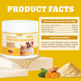 Wellix 250g Turmeric for Dogs & Cats - Long-Lasting Hip and Joint Supplement - Easy Absorb Natural Turmeric Powder for Dogs Pain Relief & Anti-inflammatory, Dog Cat Joint Supplement